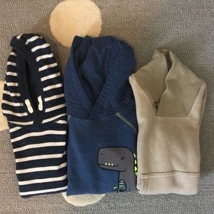 Set of three boys sweatshirts, H&M, Crazy 8.